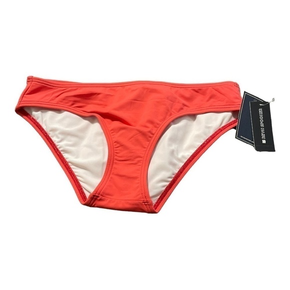 REYN Spooner Solid Coral Hipster Bikini Bottoms Size S - Picture 2 of 3